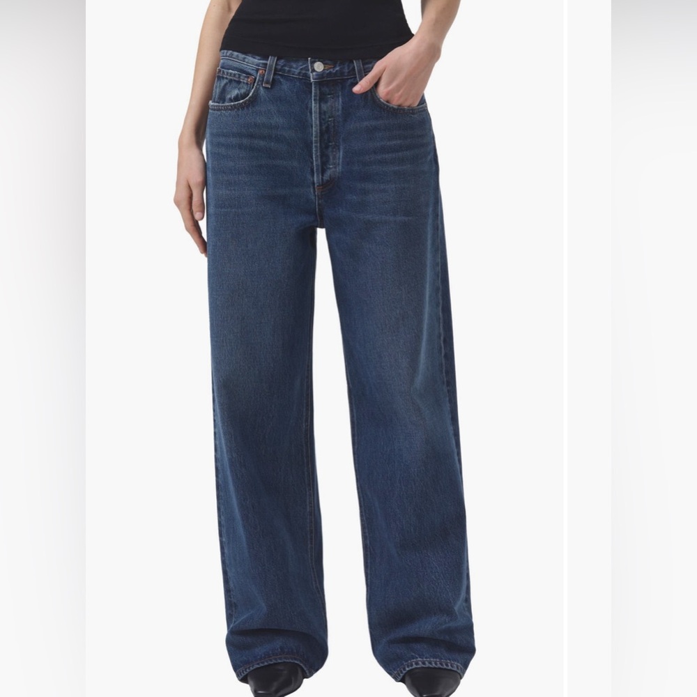 Agolde Low Slung Baggy Jeans size 25 in Image
